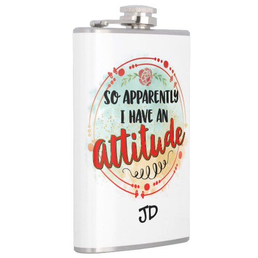 Blijkbaar heb ik een Attitude Quote Funny Sarcasti Heupfles (Rechts)