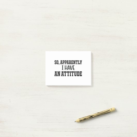 Blijkbaar heb ik een houding post-it® notes (Op bureau)