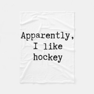 Blijkbaar Hou Ik Van Hockey Grappige Moeder Vader Fleece Deken