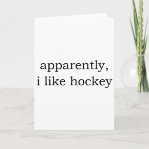 Blijkbaar hou ik van hockey kaart