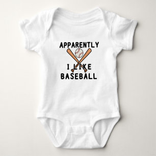 Blijkbaar hou ik van honkbal Baseball Player Romper