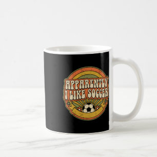 Blijkbaar Hou Ik Van Voetbal Retro Spel Dag Voor V Koffiemok