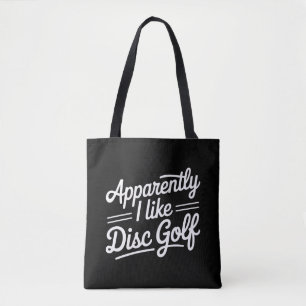 Blijkbaar Houd Ik Van Discgolf - Grappige Golflief Draagtas