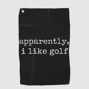 Blijkbaar, Ik Hou Van Golf Liefhebber Golfsporter Golfhanddoek