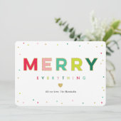 Blijmoedige Kerstkaart Zonder Foto (Staand voorkant)