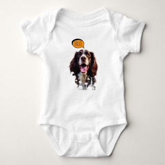 Blijmoedige Springer Spaniel  in Waterverf Romper