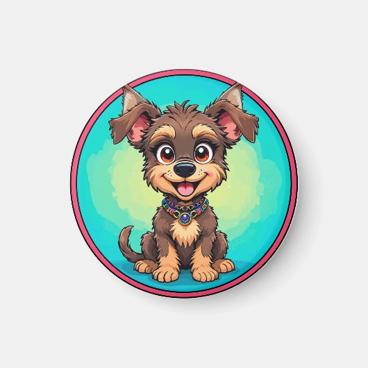 BlijtekenendHond Magneet (Voorkant)