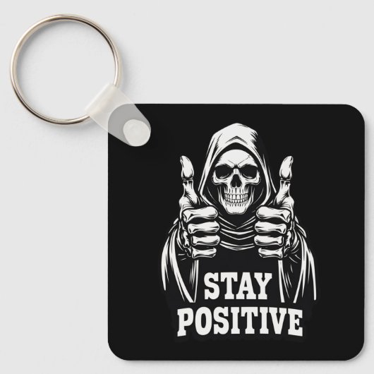 Blijven Positief Sleutelhanger (Voorkant)