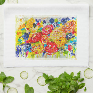 Blijvende impressies theedoek