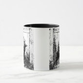  blik in zwart-wit, donkerder dier mok (Midden)