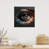 Blik op Elegantie - Magic Of The AI Poster (Keuken)