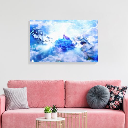 Blik van de New Jeruzalem Canvas Afdruk (Insitu (Woonkamer))