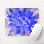 Blik van de sneeuw met blauwe muis muismat (Met muis)