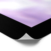 Blik van de sneeuwschokkende blauwe afdruk poster (Hoek)