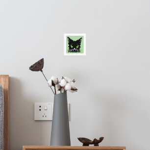 Blik van de Zwarte Kat Folie Afdrukken