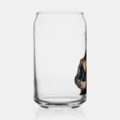 Blikglas met waterverf man print blikvorm glas (Rechts)