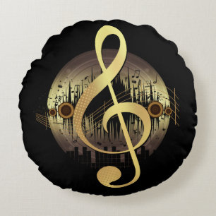 Blikjes - Goud Rond Kussen