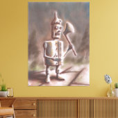 Blikken Man Canvas Afdruk (Insitu (Woonkamer))