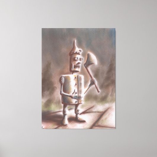 Blikken Man Canvas Afdruk (Voorkant)