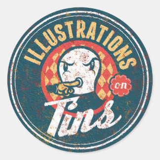 blikken ronde sticker