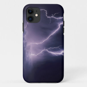 Bliksem boven Salt Lake Valley, Utah. iPhone 11 Hoesje