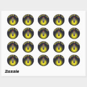 Bliksem Bug Firefly "Shine On" Sjabloon Ronde Sticker (Vel)