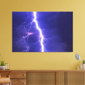 bliksem canvas afdruk (Insitu (Woonkamer))