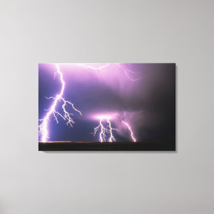 Bliksem. Canvas Afdruk
