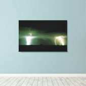 Bliksem. Canvas Afdruk (Insitu (Houten vloer))