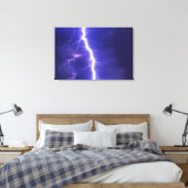 bliksem canvas afdruk (Insitu (Slaapkamer))