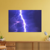 bliksem canvas afdruk (Insitu (Woonkamer))