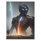 Bliksem Cyborg Warrior Klembord (Achterkant)