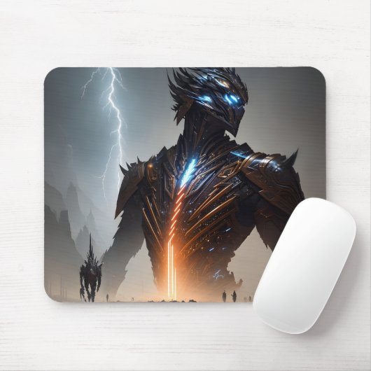 Bliksem Cyborg Warrior Muismat (Met muis)