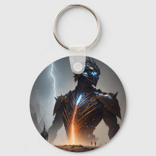 Bliksem Cyborg Warrior Sleutelhanger