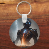 Bliksem Cyborg Warrior Sleutelhanger (Achterkant)