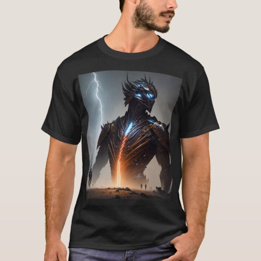 Bliksem Cyborg Warrior T-shirt (Voorkant)