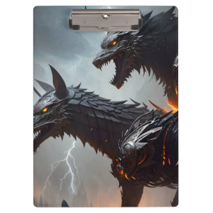 Bliksem Cyborg Wolven Klembord