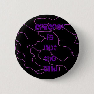 bliksem, epilepsie is niet het einde ronde button 5,7 cm