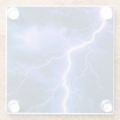 bliksem glazen onderzetter (Achterkant)