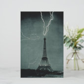 Bliksem met Eiffeltoren Briefpapier (Staand voorkant)