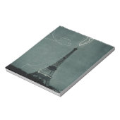 Bliksem met Eiffeltoren Notitieblok (Gedraaid)