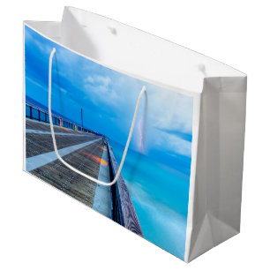 bliksem op Navarra Beach pier Groot Cadeauzakje