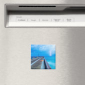 bliksem op Navarra Beach pier Magneet (Insitu (Vaatwasser))