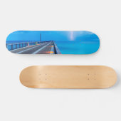 bliksem op Navarra Beach pier Skateboard (Horizontaal)