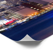 Bliksem over New York City Poster (Hoek)