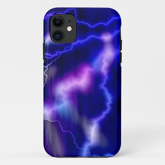 Bliksem Paarse Melkweg Case-Mate iPhone Case (Achterkant)