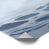 Bliksem Storm en oceaan Poster (Hoek)