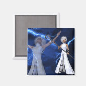 Bliksem Storm - Fantasy/Anime Magnet Magneet (Voorkant / Achterkant)