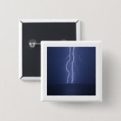 bliksem vierkante button 5,1 cm (Voorkant /achterkant)
