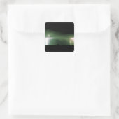 Bliksem. Vierkante Sticker (Tas)